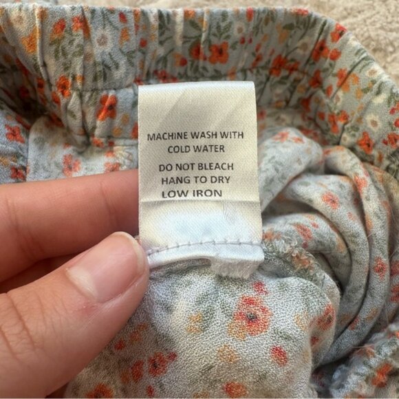 Vici | Blue and Orange Floral Ruffle Mini Skirt | Size Small - Picture 8 of 10